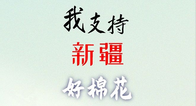 中國(guó)好棉花，我們支持！